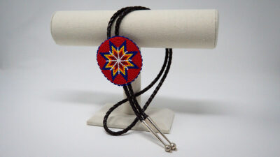 Beaded medallion bolo (artist is a staff member at ANJC!)